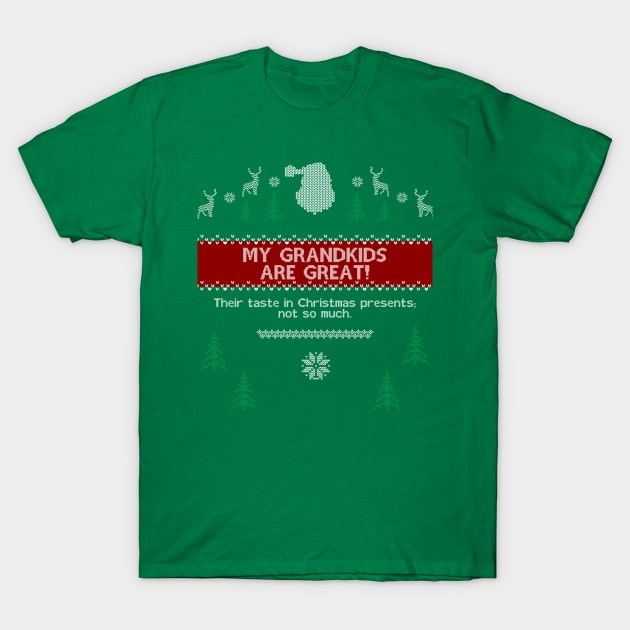 Grandkids Are Great Christmas Design T-Shirt by eggparade